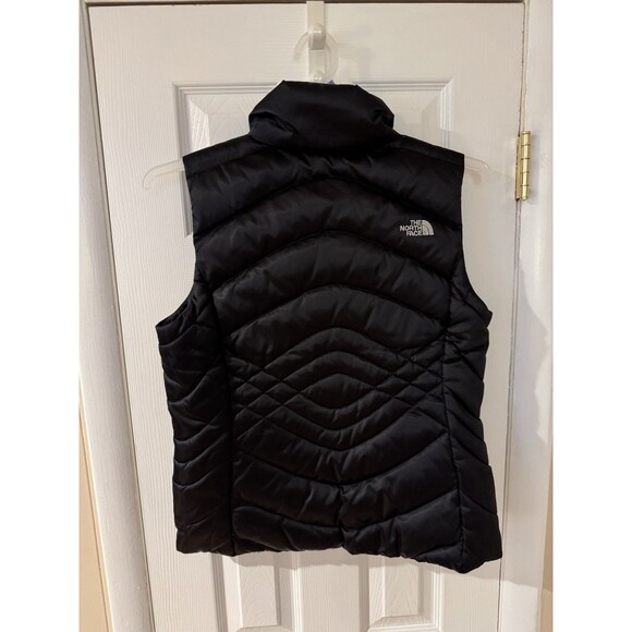 The North Face Down Full Zip Quilted Puffer Vest Jacket 550 Black Women’s Med - Picture 10 of 10